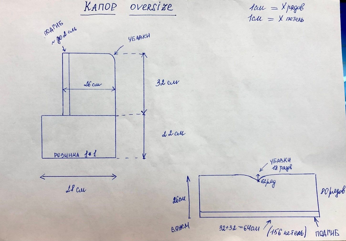 Вяжем вместе Капор oversize на вязальной машине: Мастер-Классы в журнале  Ярмарки Мастеров